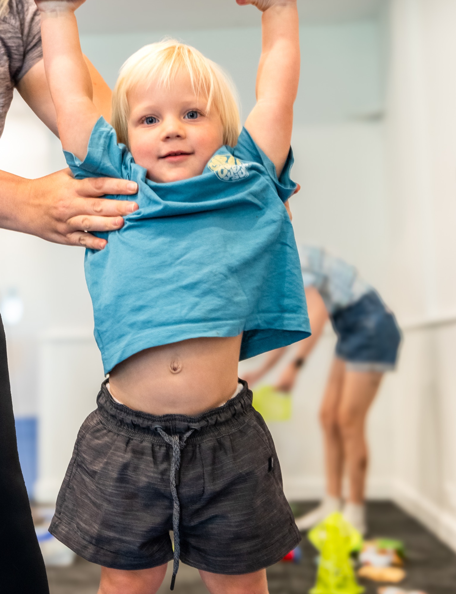 A joyful toddler